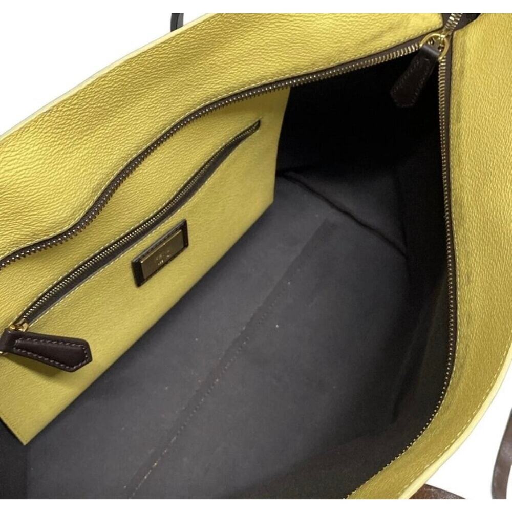 Fendi Canvas Ombré Yellow Roll tote EUC - Picture 4 of 10